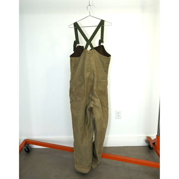 Vintage U.S. Navy WWII USN Cold/Wet Weather Wool Lined Deck Bib Overalls Small - Picture 3 of 8